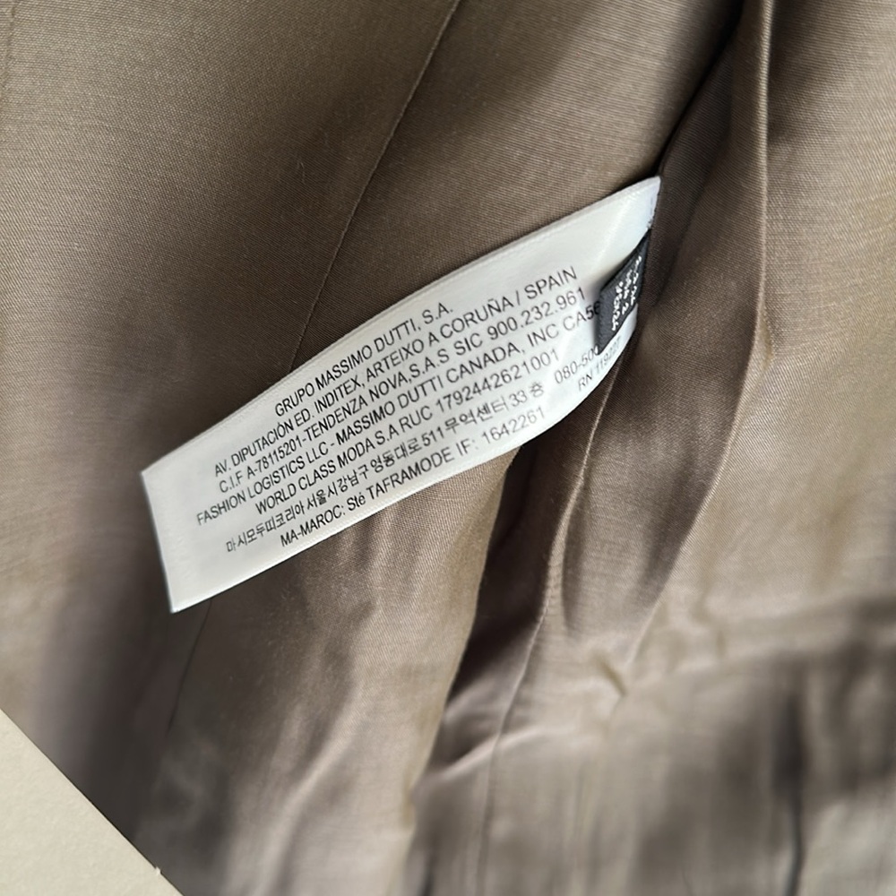 Massimo Dutti Green Blazer Suit Jacket - Picture 10 of 11